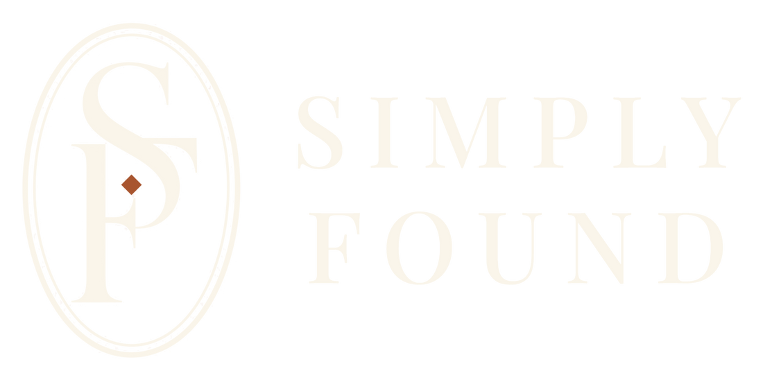 Simply Found logo reversed