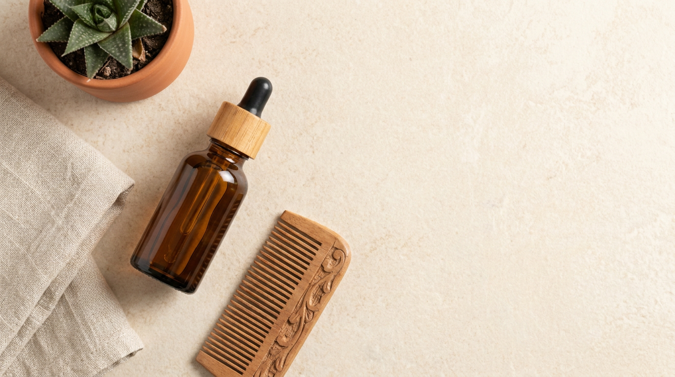 Men's self-care flatlay
